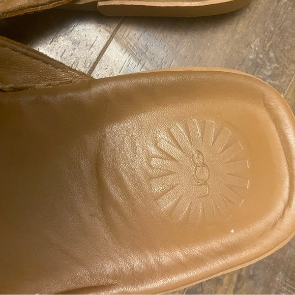 UGG  Australia Seaside Leather Flip Flops - Picture 6 of 9